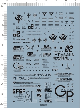 62678-8E22 HG RX-78 GP02A gd水贴111 现货