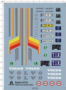 63733-12403 1/24 volvo F12 intercooler 沃尔沃卡车拖头货柜车1