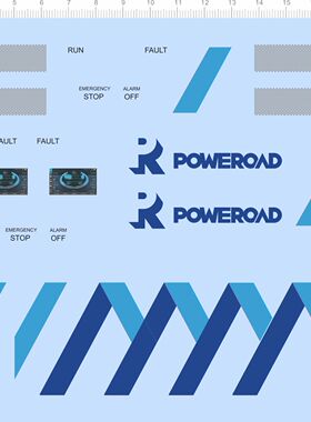 72263整版胶 POWEROAD 水贴纸 蜂窝网格