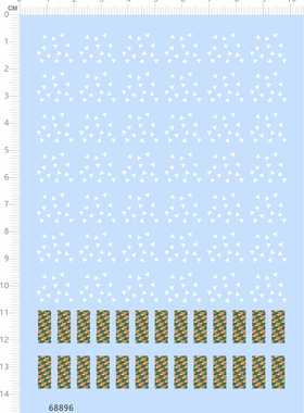 68896整版胶三角形立体方块菱形水晶七彩虹玻璃纸模模型水贴纸