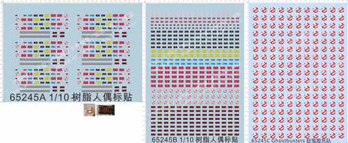 65245 1/10 danger caution捉鬼敢死队Ghostbusters危险警告水贴