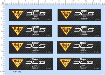 67399整版胶1/43 Make up SINGER DLS碳纤维比例模型车剪纸水贴纸