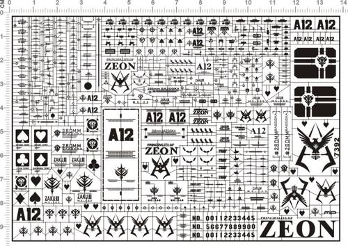 7392-@209 HG MS-06S CHAR S ZAKU Ver.2.0 夏亚红扎古gd金属贴