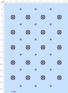 77491整版胶 丝印金 花纹 花纹 模型水贴定制打印2402