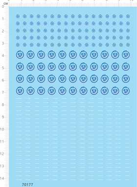 70177整版胶MG广州TTG清清巴巴托斯gk手办GD模型水贴纸标签定制