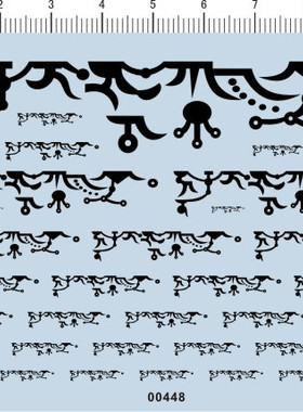 00448-藏文 见即解脱咒 模型车水贴纸