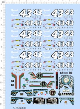 72262整版胶 preshone aztec benz 模型水贴纸 现货