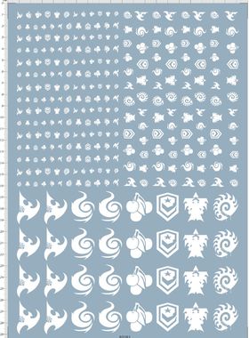 63161-B2402 cherry 星际争霸 酷冷烈焰枪 模型水贴纸