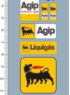 5864-A2810 整版胶 Agip 模型车水贴纸 现货