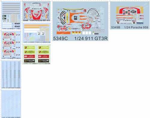 5349保时捷997 959 911 911R GT3 GT3R RSR ALMS英国AlexStu 现货
