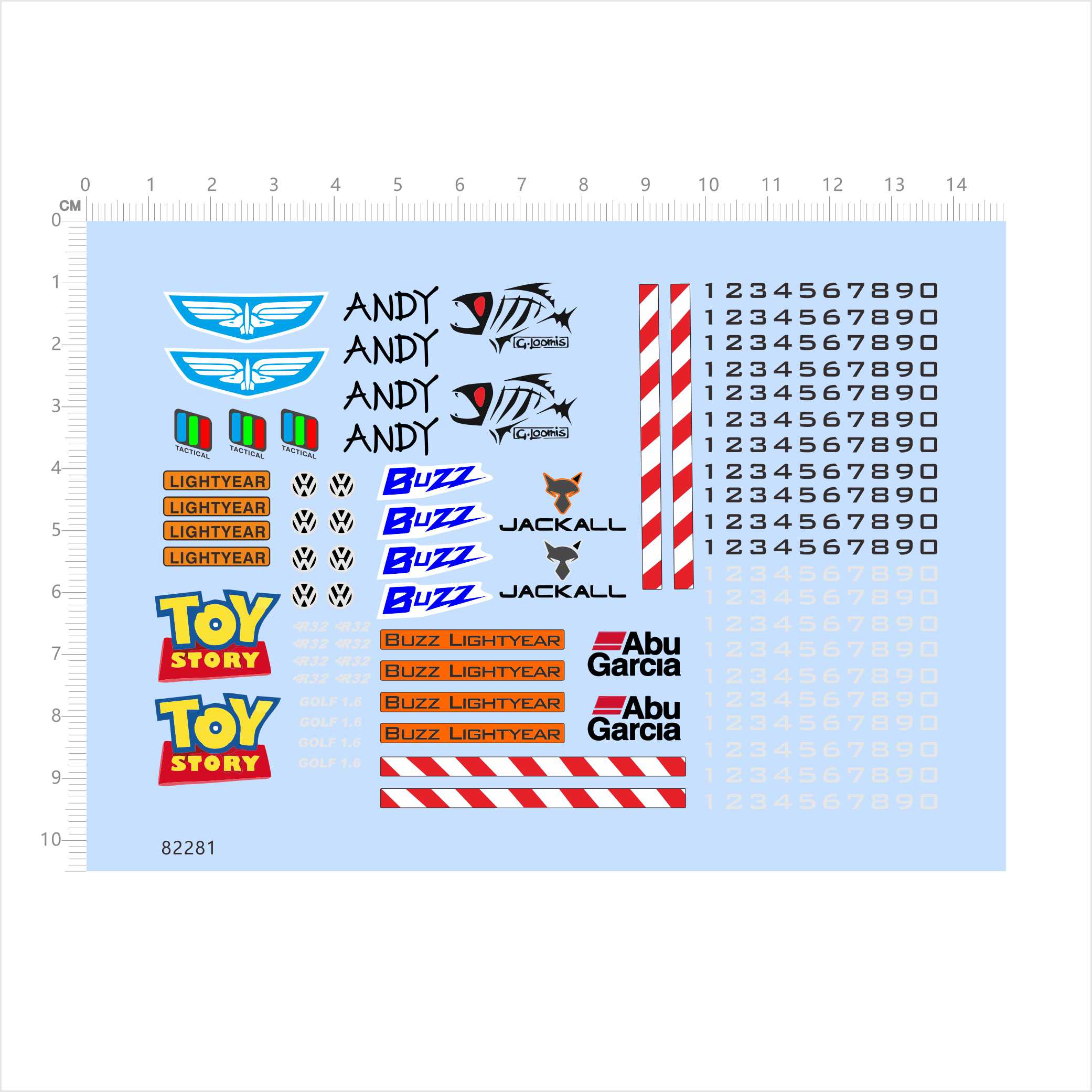 82281水贴ANDY数字2405巴斯光年水滴轮渔轮buzz鱼骨大众lightyear