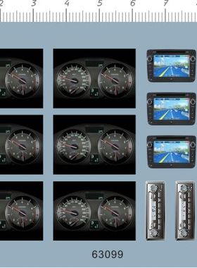 63099-13109 仪表盘导航仪米表盘汽车音响面板水贴纸