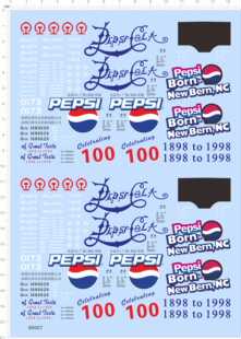 80007整版胶1/87国铁火车模型G17K PB棚车集装箱百事可乐车卡现货