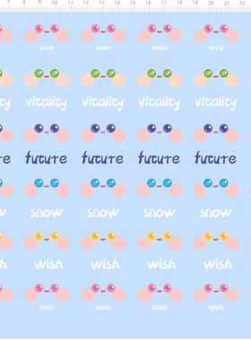 73787眼睛水贴腮红future snow wish love vitality 眼睛表情水贴