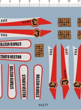 64277-15210 整版胶 mini 4wd 蓝色旋风 四驱车水贴纸现货