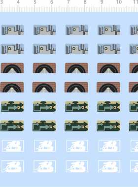 80081整版胶Venice Berlin柏林墙积木标签威尼斯人水贴纸现货