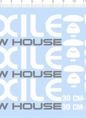 77595整版胶 无比例 EXILE NEW HOUSE 模型水贴定制打印2402