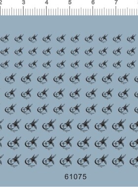 61075-107# valvrave Hito 革命机火人法拉利鹰gd水贴111