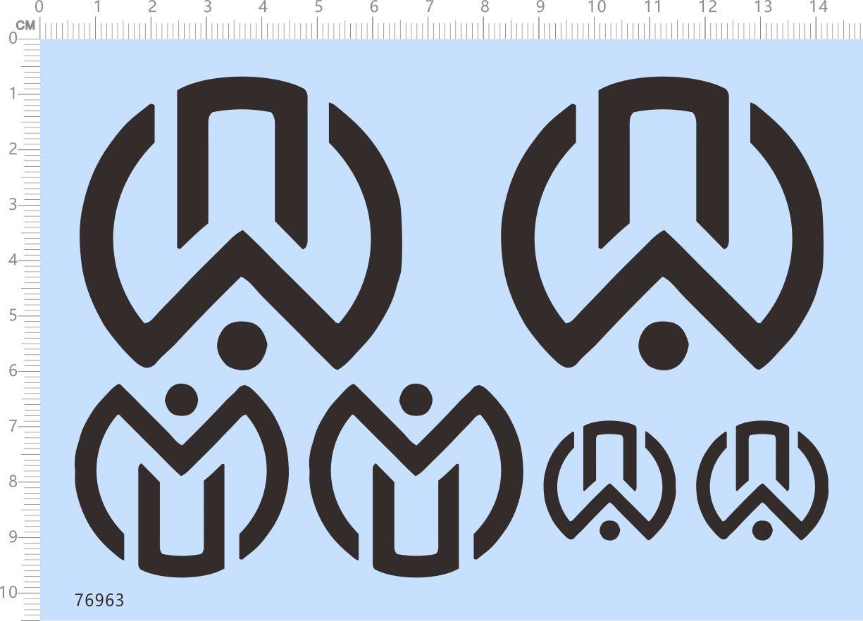 76963整版 塞亚 爆丸 属性标志 手办模型水贴定制打印2312