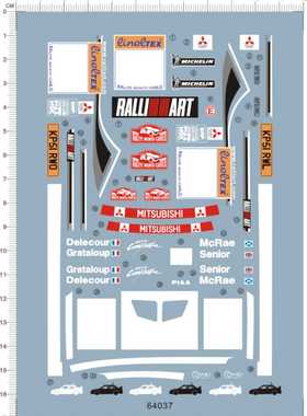 64037-15214 1/24 Lancer Evolution VII 三菱兰瑟七代赛车242571