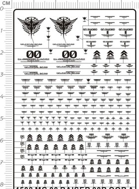 4508  MG 00 RAISER 00R A 奥莱萨升降翼gd金属贴111 现货