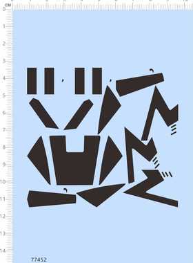 77452超级天皇巨星四驱车整版电镀亮红水贴 色块 定制打印2402