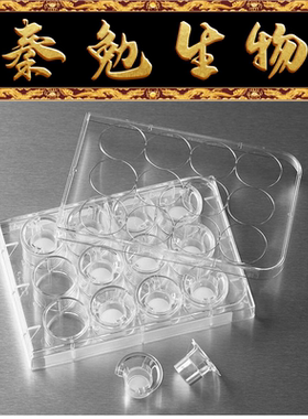 Corning康宁 3402 Transwell嵌套 含12孔板 PC膜 12mm 3.0um