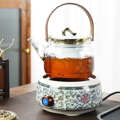 高档珐琅彩电陶煮茶炉1000W