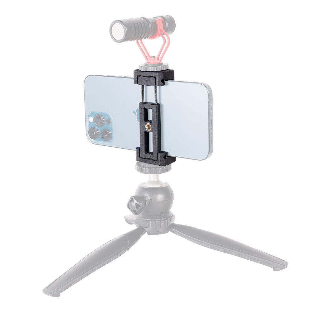 双向拉伸手机夹可折叠手机架旋转手机夹单反三脚架拍照直播支架座