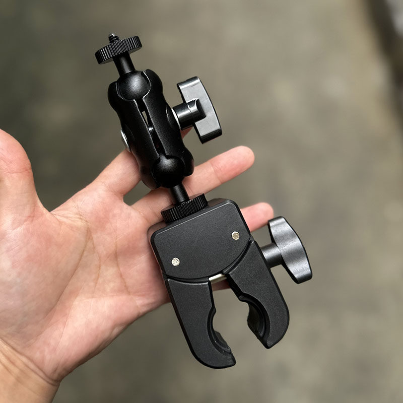 摩托车运动相机360x3支架骑行手机夹GoPro录制支架自行车把手支架