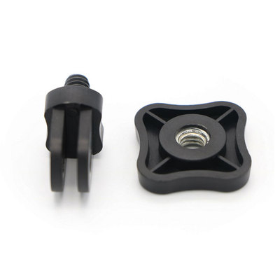 迷你三脚架转接头适用于goproHero5 4 3转接口1/4英寸转换螺丝