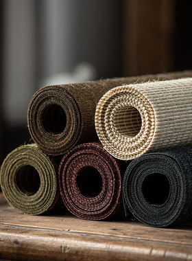 台湾亚麻茶席麻布禅意布艺 日式茶旗茶具垫子 隔热中国风桌旗定制