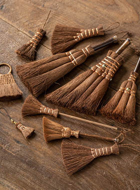 手作棕刷天然棕毛刷扫茶具刷清洁笔养壶笔偏硬茶刷洗碗刷茶道配件