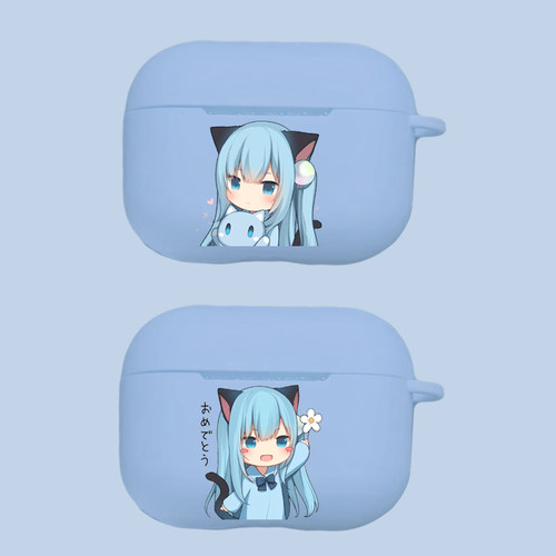 苹果猫羽雫动漫耳机保护壳