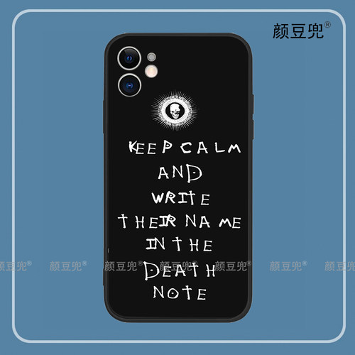 死亡笔记L手机壳适用XSMAX苹果13pro动漫iphone12硅胶IOQO周边K50