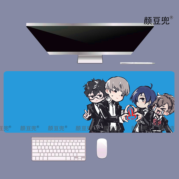 P3女神异闻录 大号电竞鼠标垫小号动漫周边鼠标垫 二次元防滑锁边