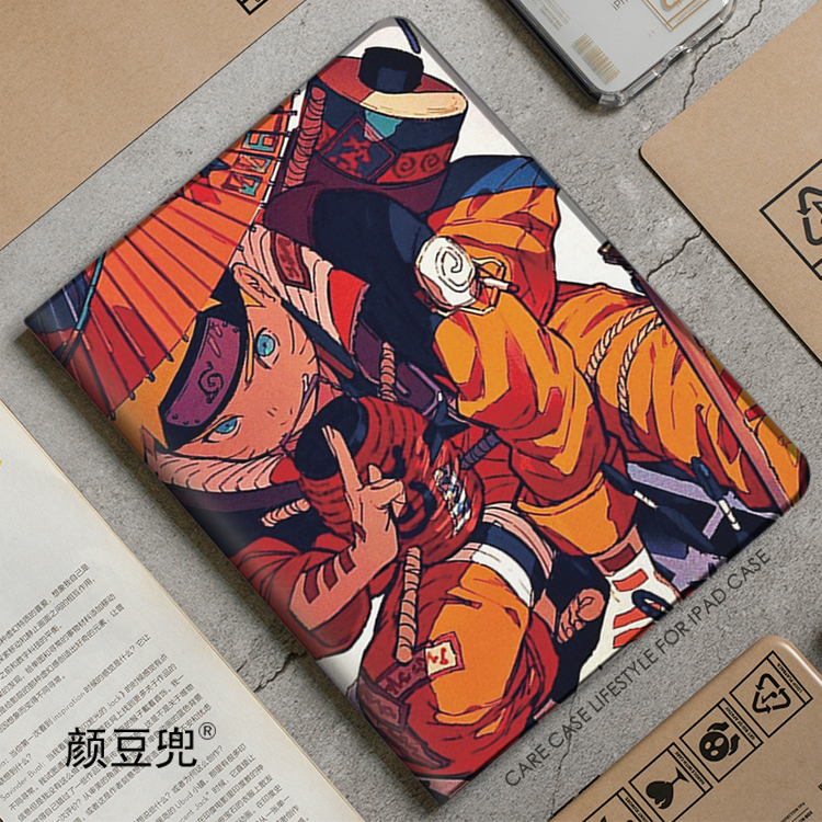 火影忍者 鸣人ipad10.2适用air4保护套华为Matep pro11笔槽mini56
