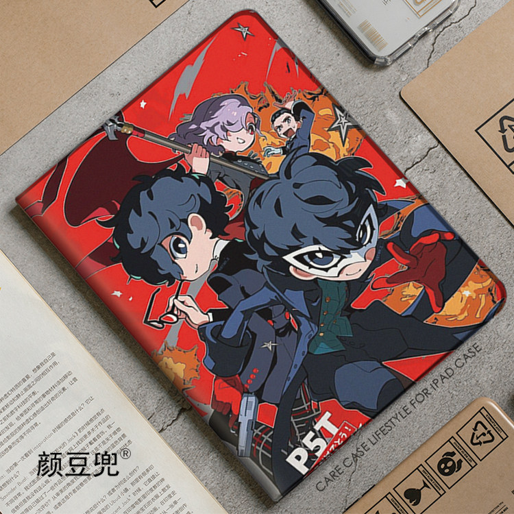 女神异闻录P5雨宫莲ipad10.2适用air4/5保护套matepad pro12.9笔槽mini5/6小米5/6pro11旋转Air6 13寸VIVO3Pr