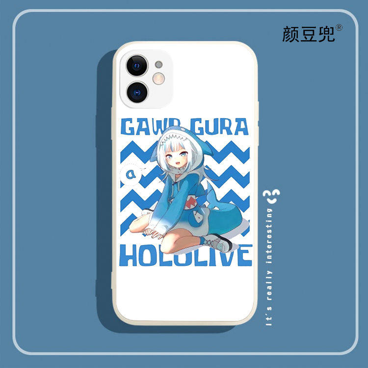 GAWR·GURA鲨鱼噶呜·古拉11适用12 Pro苹果XS MAXR手机壳7/8plus