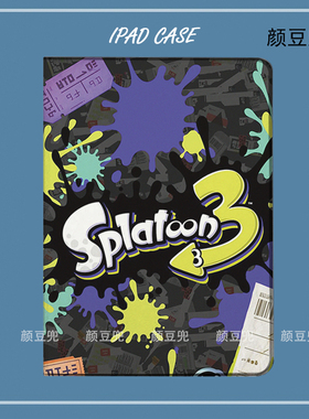 喷射战士Splatoon3乌贼娘ipad10.2适用air4/5保护套matepad pro12.9笔槽mini56 7小米6 7 Pro旋转Air13华为12