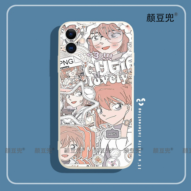 灰原哀手机壳iPhone13适用12 Pro苹果11 XS MAXR红米K50动漫8P软9