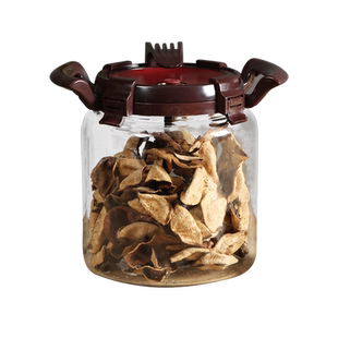 装陈皮储存罐专用大容量高端茶叶新会陈皮玻璃密封罐食品级储物罐