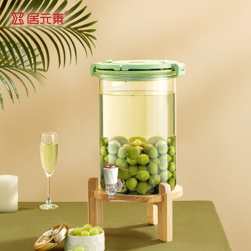 居元素青梅酒罐泡酒专用酒瓶密封玻璃瓶果酒杨梅储酿罐高端酒瓶