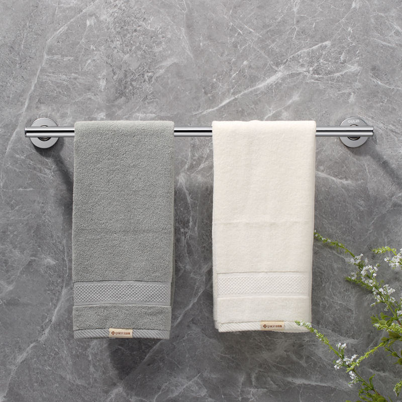 欧琳不锈钢卫浴挂件单杆毛巾架