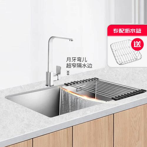 欧琳手工不锈钢厨房嵌入式洗碗槽