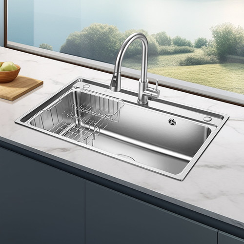 欧琳水槽套餐厨房304不锈钢