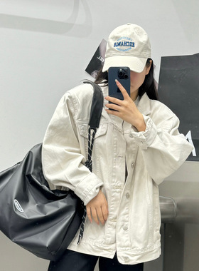 休闲日系通勤饺子包小众斜挎包运动大容量单肩包中性男挎包