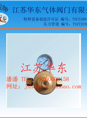 EQJ-224乙炔减压器全铜减压阀表双级双表气体阀门丙烷管道减压器