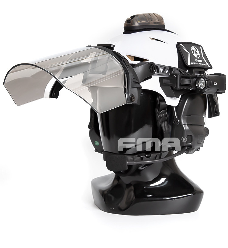 FMA Wendy温迪3.0头盔系统专用全脸透明防暴防尘防飞溅面罩镜片