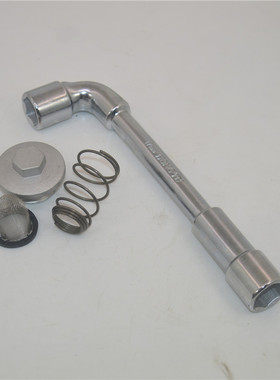 适配豪爵VF100 HJ100T-8/8C/8D/8E踏板摩托车放油螺丝机油滤网盖